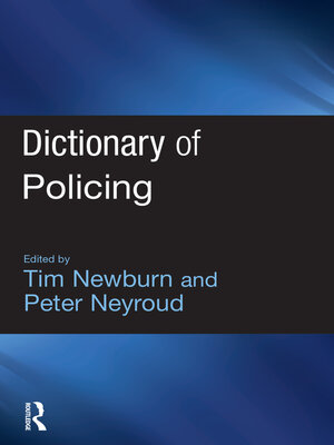 cover image of Dictionary of Policing